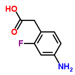 2-(4-氨基-2-氟苯基)乙酸结构式