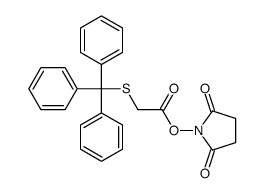 (2,5-dioxopyrrolidin-1-yl) 2-tritylsulfanylacetate结构式