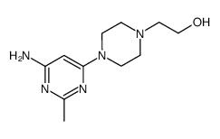 2-(4-(6-氨基-2-甲基嘧啶-4-基)哌嗪-1-基)乙醇结构式