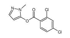 (2-methylpyrazol-3-yl) 2,4-dichlorobenzoate结构式