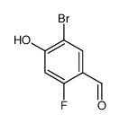 5-bromo-2-fluoro-4-hydroxybenzaldehyde结构式