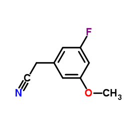 3-氟-5-甲氧基苯乙腈结构式