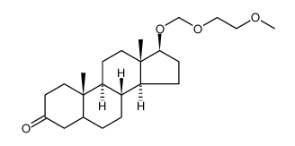 Androstan-3-one, 17-[(2-methoxyethoxy)methoxy]-, (17β)结构式