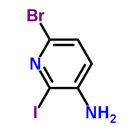 5-氨基-2-溴-6-碘吡啶结构式