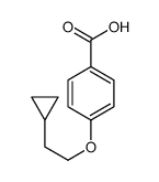 4-(2-cyclopropylethoxy)benzoic acid结构式