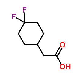 (4,4-二氟环己基)乙酸结构式