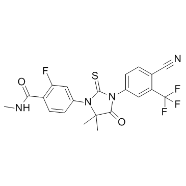 恩杂鲁胺结构式