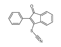 (3-oxo-2-phenylinden-1-yl) thiocyanate结构式