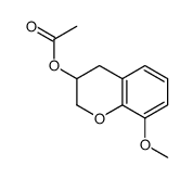 (8-methoxy-3,4-dihydro-2H-chromen-3-yl) acetate结构式