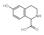 6-羟基-1,2,3,4-四氢异喹啉-1-甲酸结构式