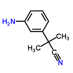 2-(3-氨基苯基)-2-甲基丙腈结构式