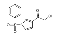 1-[1-(benzenesulfonyl)pyrrol-3-yl]-2-chloroethanone结构式