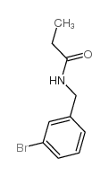 N-[(3-bromophenyl)methyl]propanamide结构式