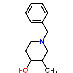 1-苄基-3-甲基-哌啶-4-醇结构式