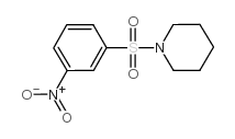 1-(3-硝基苯基磺酰基)哌啶结构式