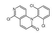 5-Chloro-1-(2,6-dichlorophenyl)-1,6-naphthyridin-2(1H)-one结构式