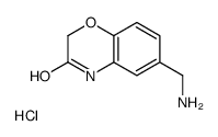 6-(氨基甲基)-2H-苯并[b][1,4]噁嗪-3(4h)-酮盐酸盐结构式