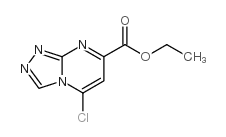 5-氯-[1,2,4]三唑并[4,3-A]嘧啶-7-甲酸乙酯结构式
