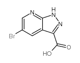 5-溴-1H-吡唑并[3,4-b]吡啶-3-羧酸结构式