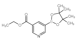 3-(乙氧基甲酰基)吡啶-5-硼酸频哪醇酯结构式