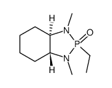 (3aR,7aR)-2-ethyl-[3a,4,5,6,7,7a-octahydro-1,3-dimethyl-1,3,2-benzodiazaphosphole]-2-oxide结构式