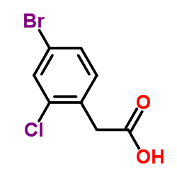 2-氯-4-溴苯乙酸结构式