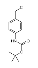 4-(氯甲基)苯基氨基甲酸叔丁酯结构式