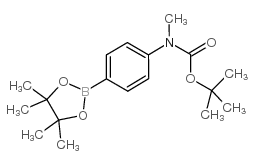 4-(BOC-甲基氨基)苯硼酸频那醇酯结构式
