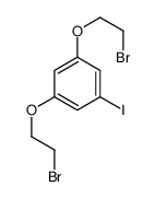 1,3-bis(2-bromoethoxy)-5-iodobenzene结构式