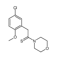 Ethanethione, 2-(5-chloro-2-methoxyphenyl)-1-(4-morpholinyl)结构式