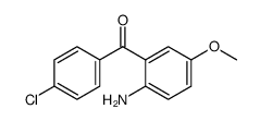 [2-Amino-5-(methyloxy)phenyl](4-chlorophenyl)methanone结构式
