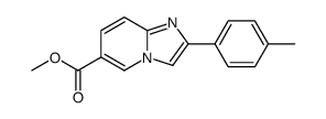 Methyl 2-(4-methylphenyl)imidazo[1,2-a]pyridine-6-carboxylate结构式
