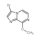 3-溴-8-甲氧基咪唑并[1, 2-a]吡嗪结构式