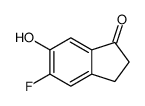 5-fluoro-6-hydroxy-2,3-dihydroinden-1-one结构式