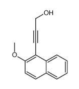 3-(2-methoxynaphthalen-1-yl)prop-2-yn-1-ol结构式