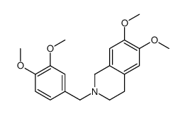 2-[(3,4-dimethoxyphenyl)methyl]-6,7-dimethoxy-3,4-dihydro-1H-isoquinoline结构式
