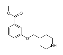3-(4-哌啶基甲氧基)苯甲酸甲酯结构式