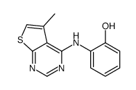 2-[(5-methylthieno[2,3-d]pyrimidin-4-yl)amino]phenol结构式