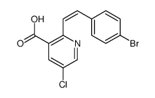 (E)-2-(4-BROMOSTYRYL)-5-CHLORONICOTINIC ACID结构式