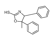 5-methyl-4,5-diphenyl-1,3-oxazolidine-2-thione结构式