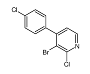 3-bromo-2-chloro-4-(4-chlorophenyl)pyridine结构式