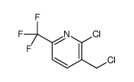 2-chloro-3-(chloromethyl)-6-(trifluoromethyl)pyridine结构式
