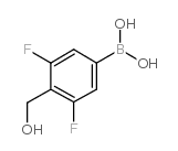 3,5-二氟-4-羟甲基苯硼酸结构式