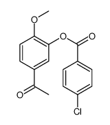 (5-acetyl-2-methoxyphenyl) 4-chlorobenzoate结构式