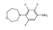 2,3,5-trifluoro-4-(1,4-oxazepan-4-yl)aniline结构式