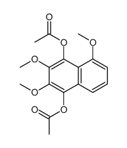 2,3,5-Trimethoxy-1,4-naphthalenediyl diacetate结构式