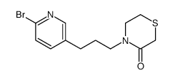 4-[3-(6-bromopyridin-3-yl)propyl]thiomorpholin-3-one结构式