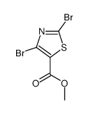 methyl 2,4-dibromo-1,3-thiazole-5-carboxylate结构式