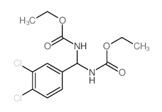 ethyl N-[(3,4-dichlorophenyl)-(ethoxycarbonylamino)methyl]carbamate结构式