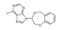 9-(3,5-dihydro-2H-1,4-benzodioxepin-3-yl)-6-iodopurine结构式
